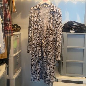Diane von Furstenberg silk/cotten blend robe dress